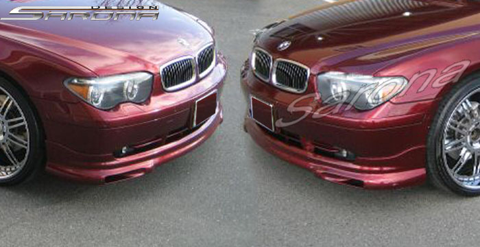Custom BMW 7 Series Front Bumper Add-on  Sedan Front Lip/Splitter (2002 - 2004) - $390.00 (Part #BM-018-FA)